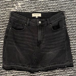 PacSun black washed mini denim skirt